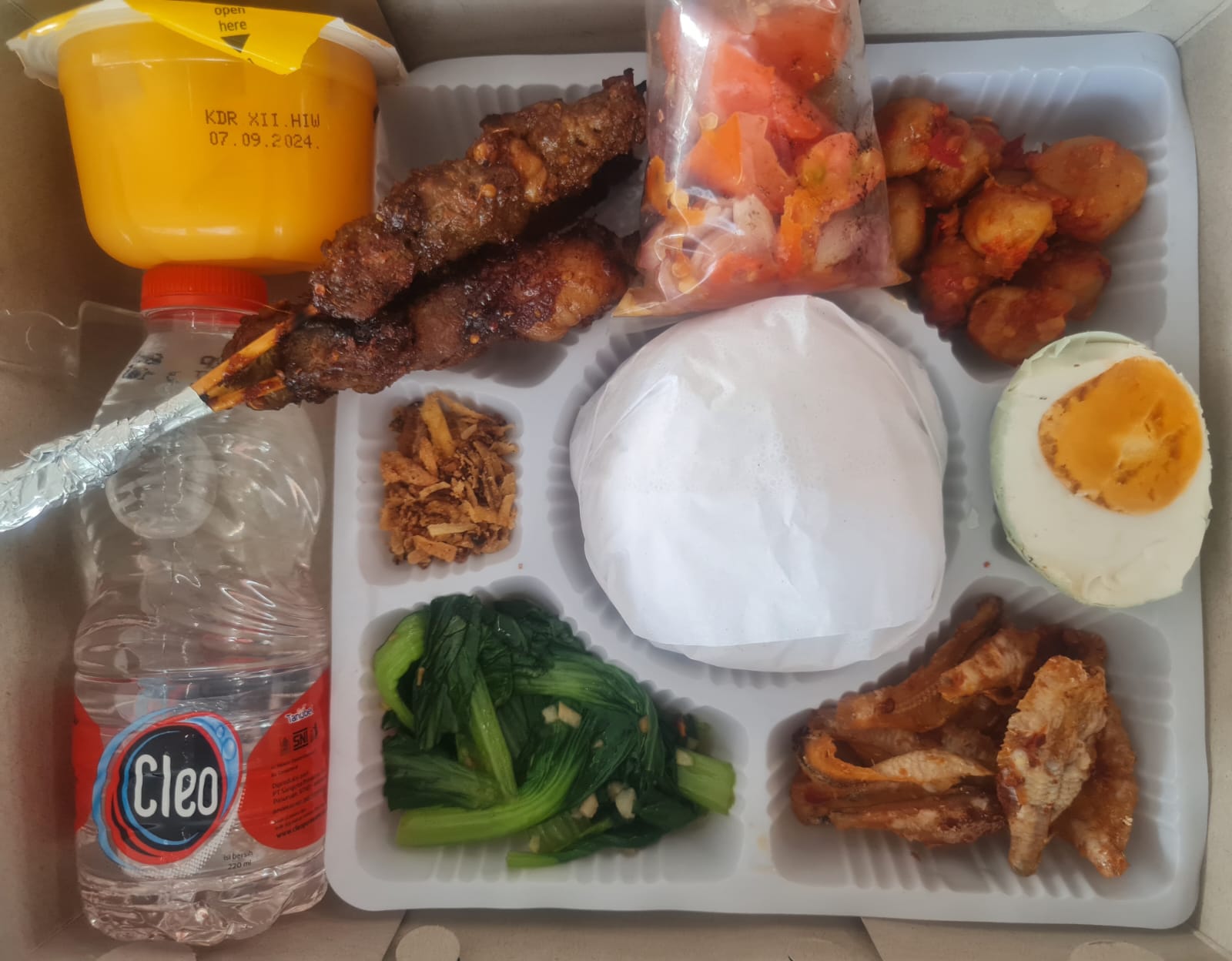 Paket Nasi Sate Ayam