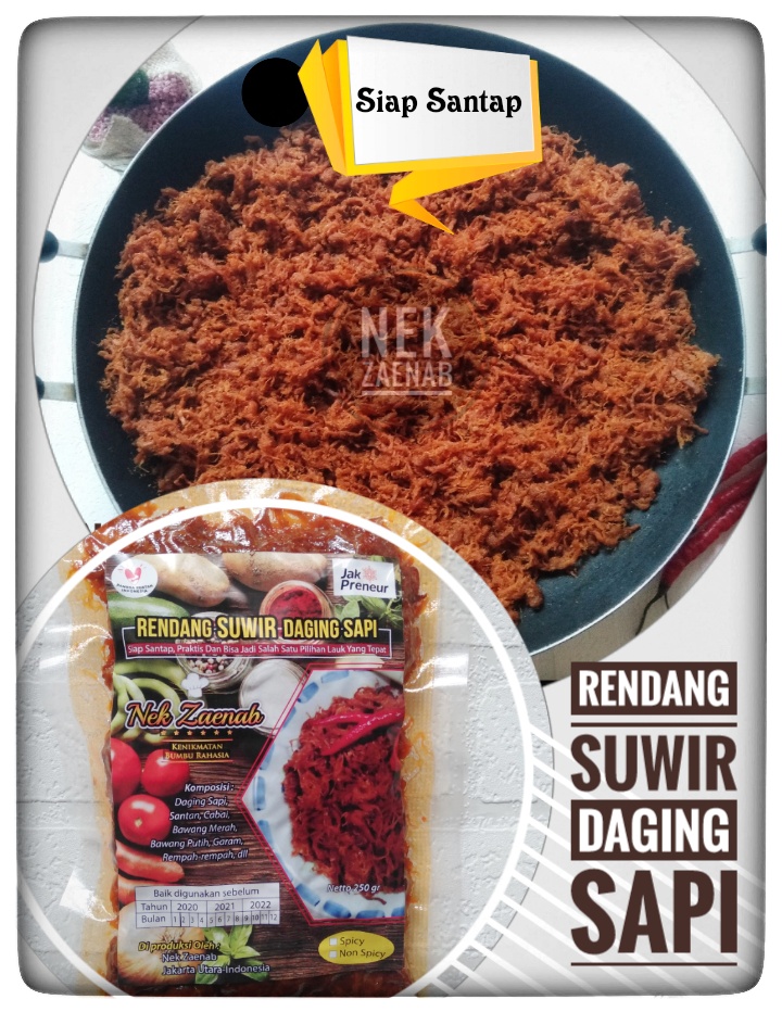 Rendang Suwir Nek Zaenab