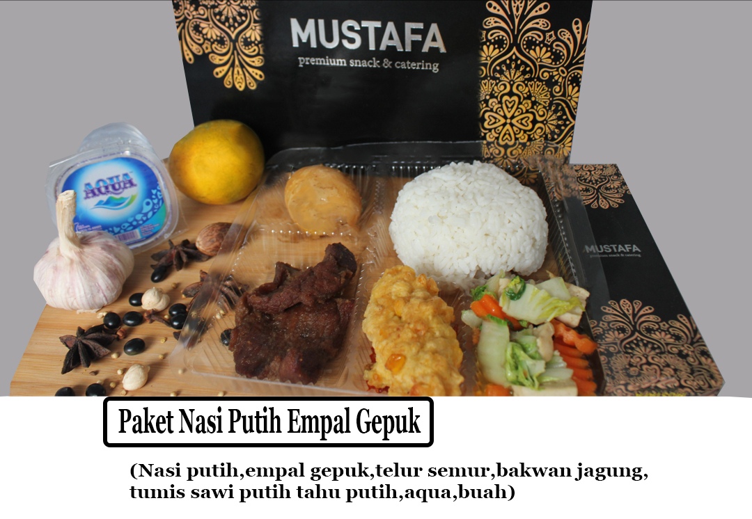 Nasi Putih Empal Gepuk Mustafa