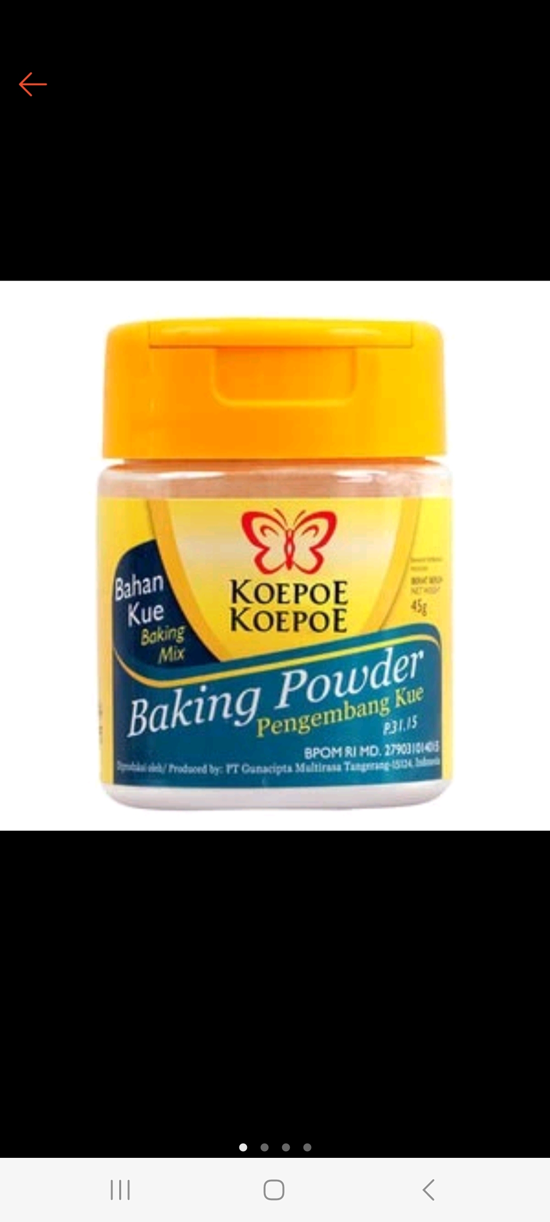 Baking powder koepo-koepo