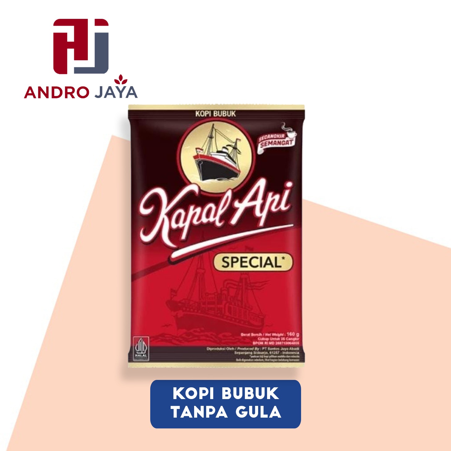 Kopi bubuk tanpa gula
