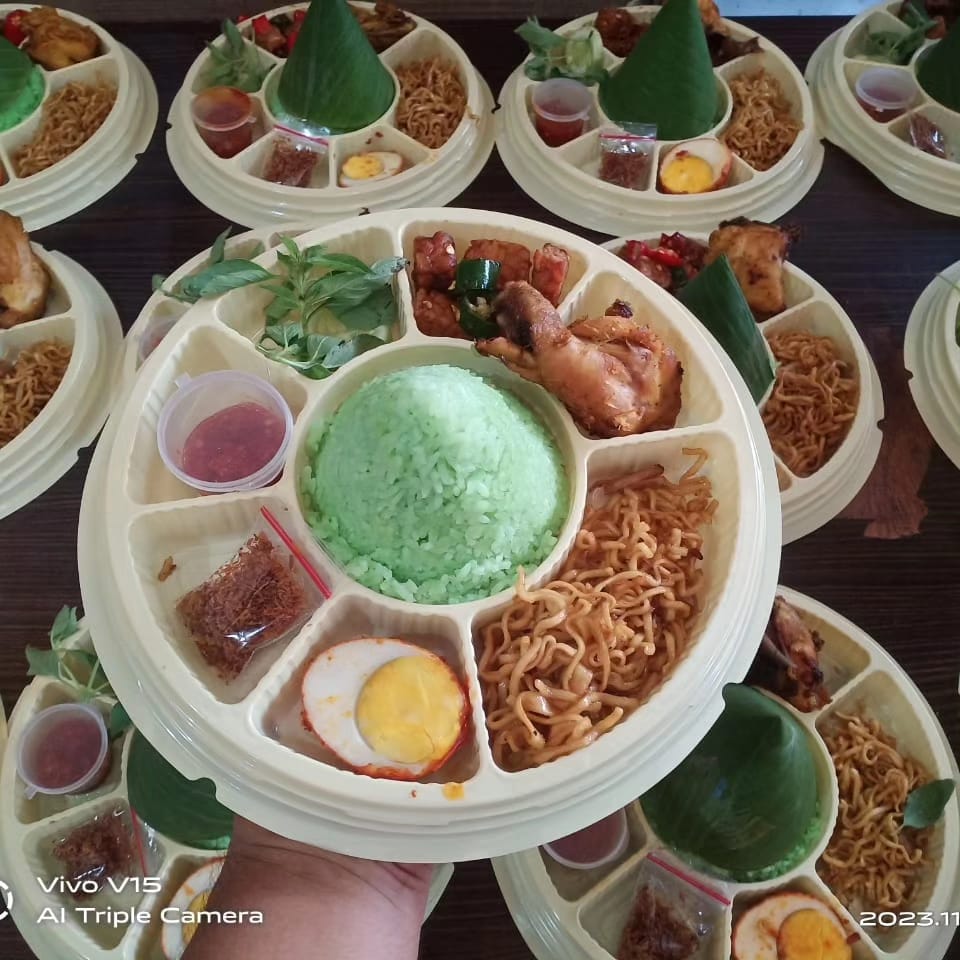 Pawon Pandawa Lima Tumpeng Mini Nasi Pandan