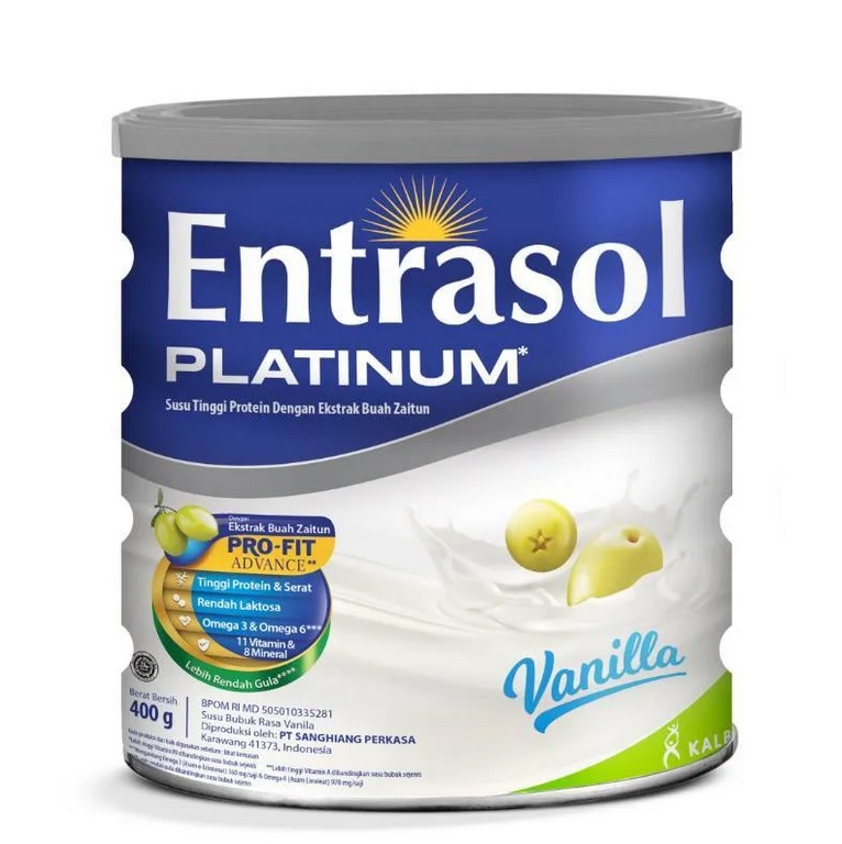 SUSU ENTRASOL VANILLA 400GR