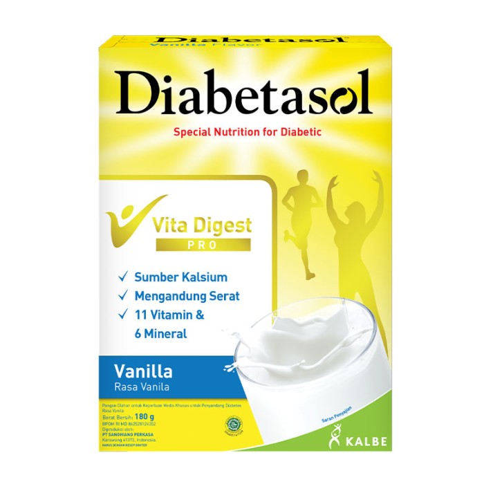 SUSU DIABETASOL VANILLA  180GR