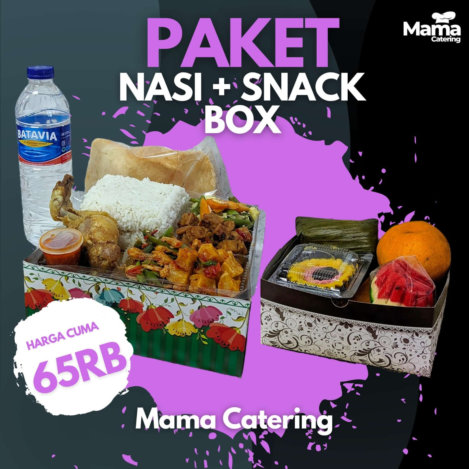 PAKET NASI DAN SNACK BOX MAMA CATERING