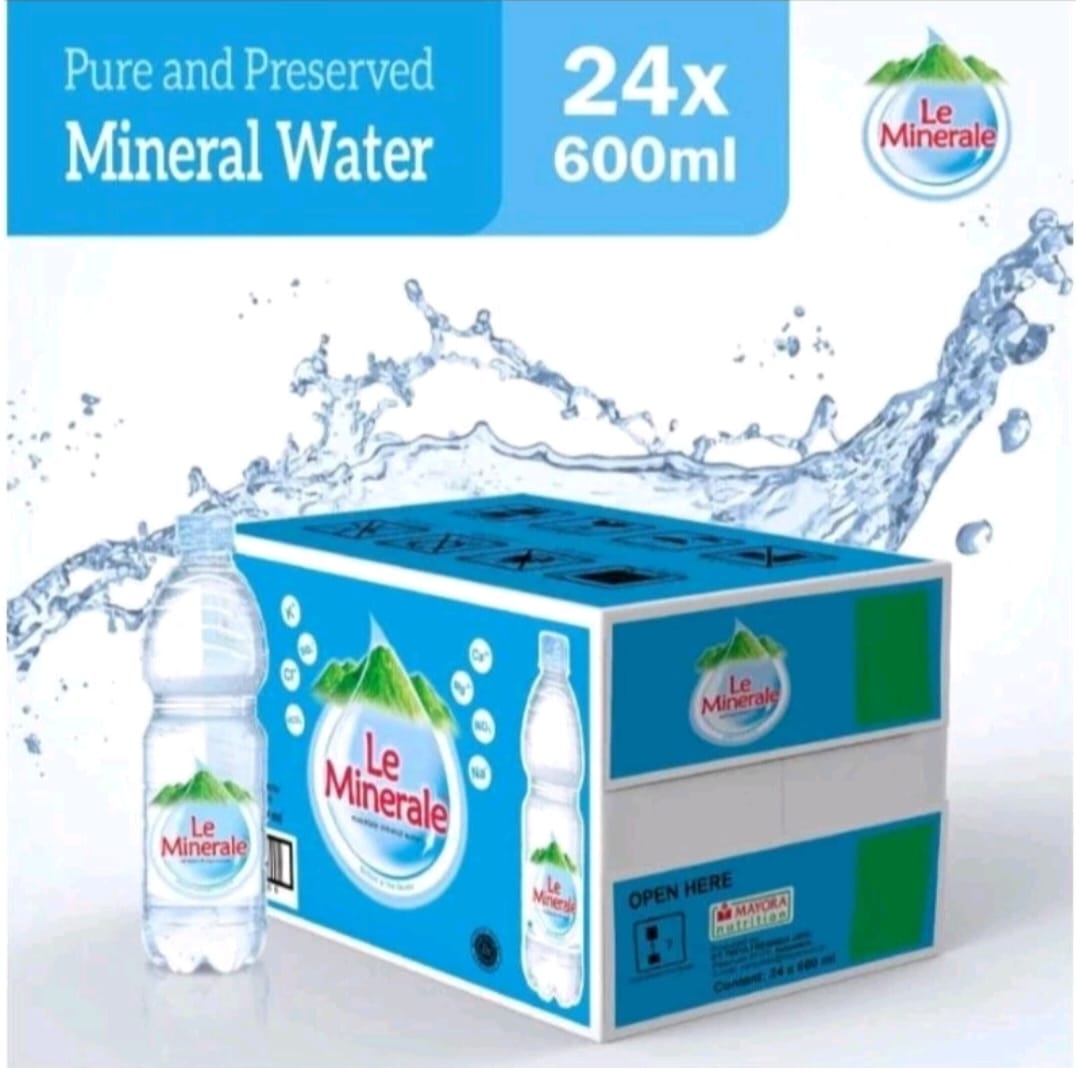 Air Mineral Le minerale 600ml 1 karton (24 botol)