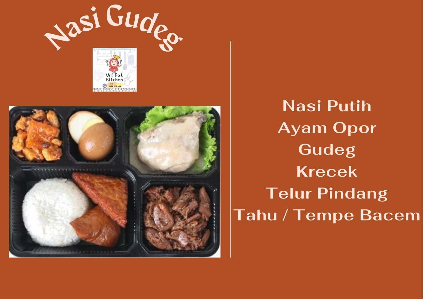 PAKET NASI BOX E UNI FAT KITCHEN