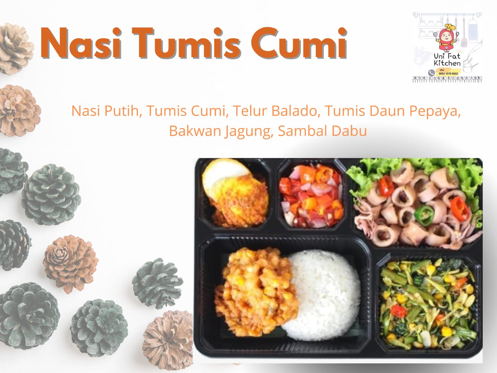 PAKET NASI BOX J UNI FAT KITCHEN