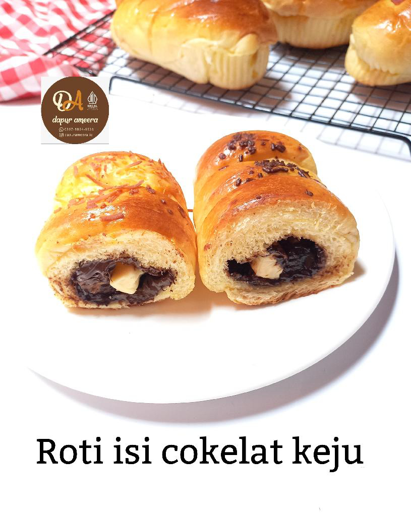 Roti isi cokelat keju ukuran Medium1