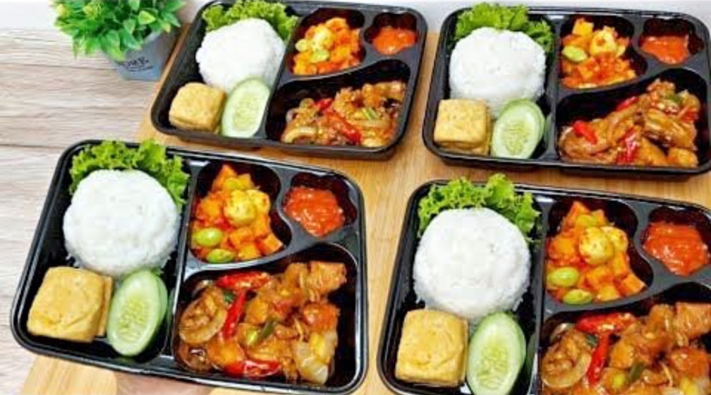 Nasi chiken asam manis