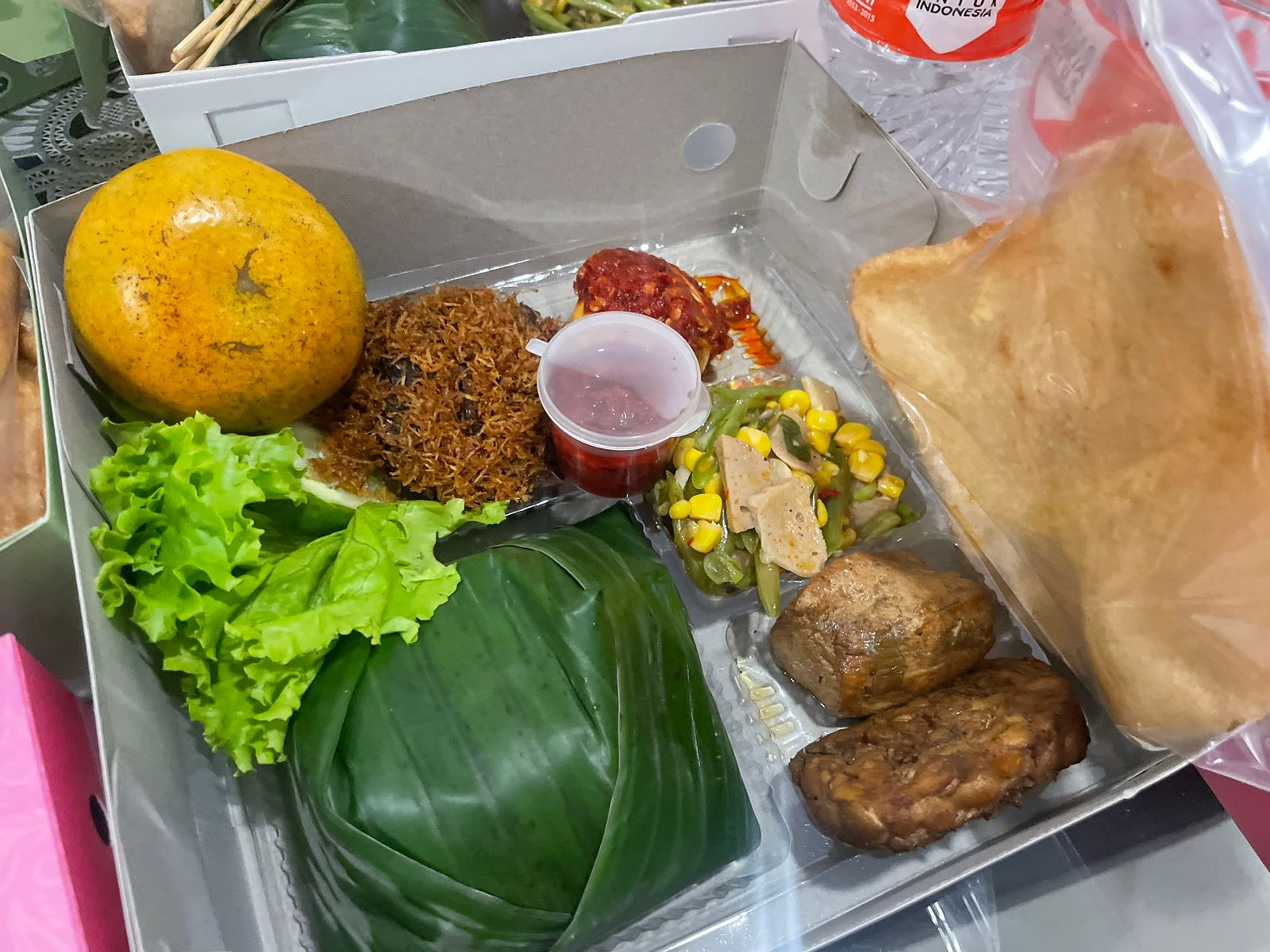 paket nasi gepuk daging
