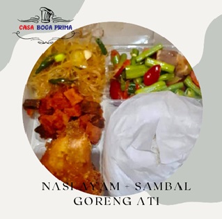 NASI AYAM GORENG + SAMBAL GORENG ATI