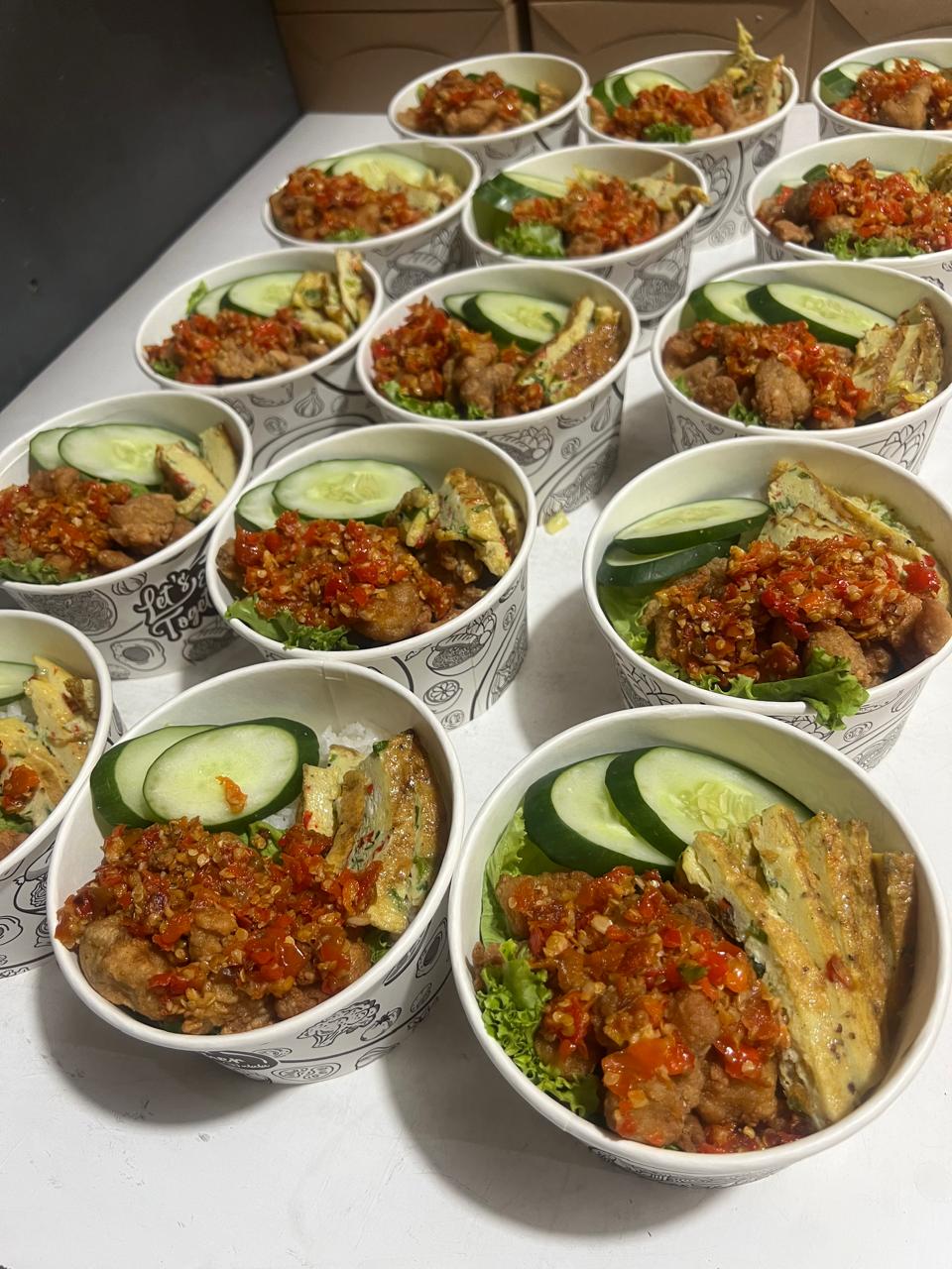 Rice Bowl Ayam Geprek by Terrasa Catering