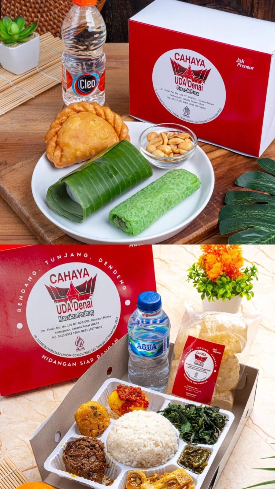 Paket Nasi Box Ayam Bakar + Snack Box Cahaya Uda Denai