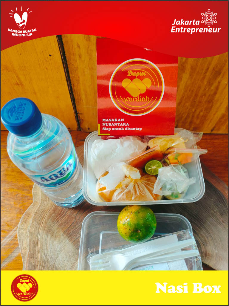 PAKET NASI BOX + SNACK BOX DW 1 - SOTO BETAWI CAMPUR &amp; SNACK BOX