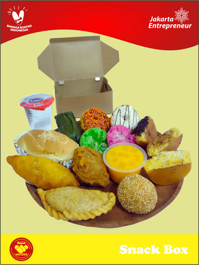 PAKET NASI BOX + SNACK BOX DW 1 - SOTO BETAWI CAMPUR &amp; SNACK BOX