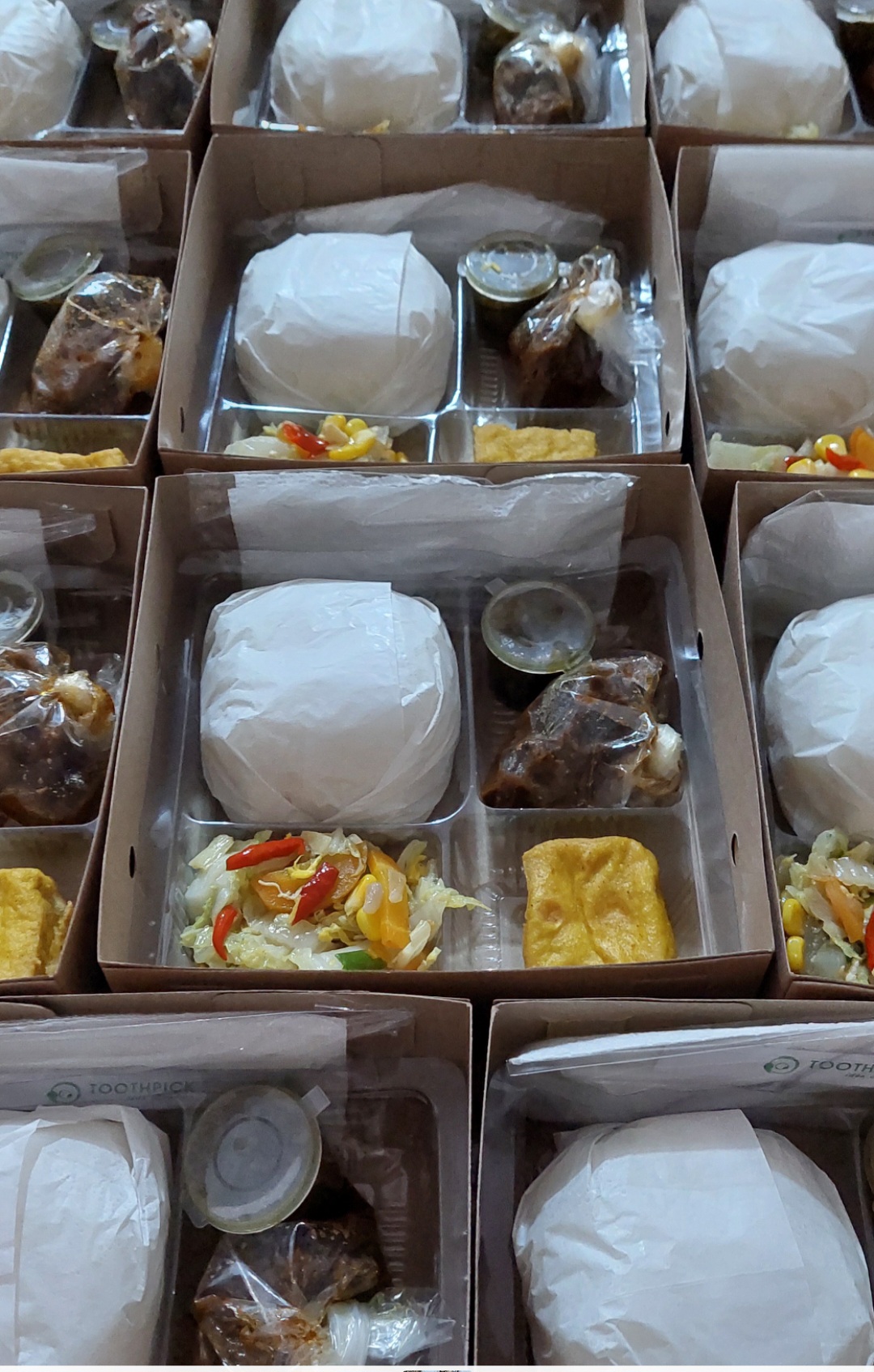 Paket Nasi  Rendang Daging