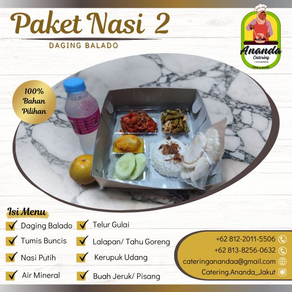 Nasi Box Paket 2 By Ananda Catering