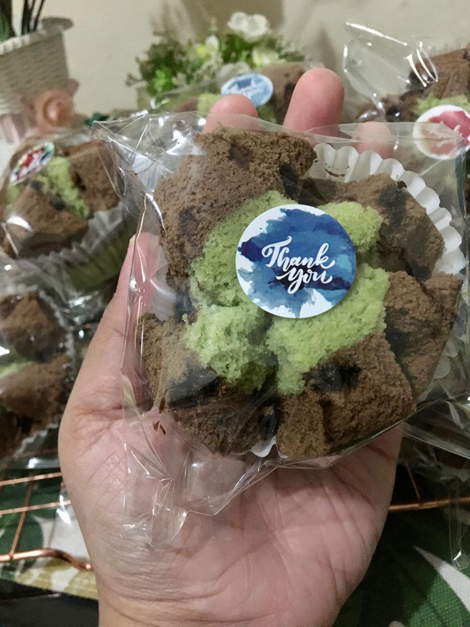 Bolu Kukus Pandan Choco Chips