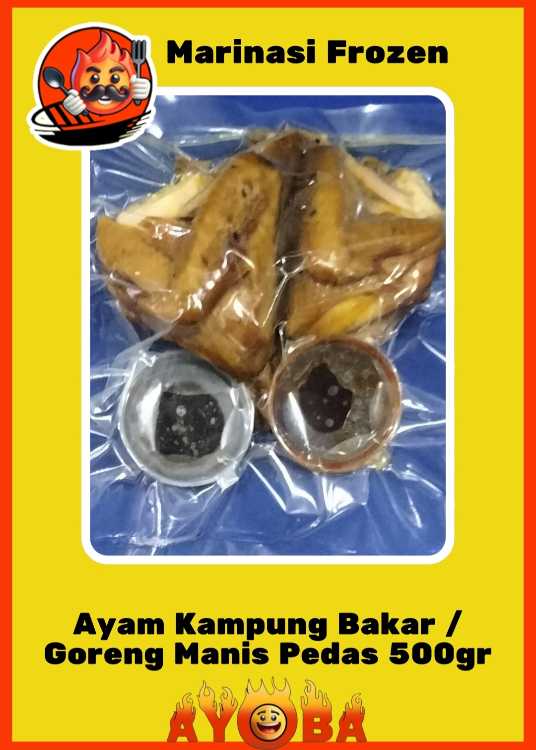 Ayam kampung bakar/goreng ayoba
