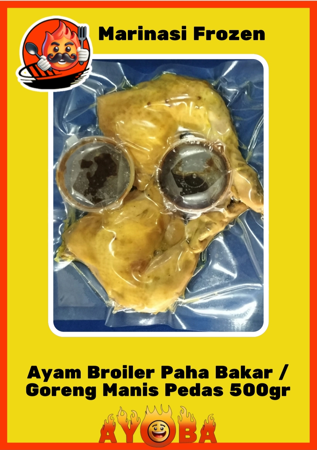 Ayam broiler Bakar/goreng ayoba