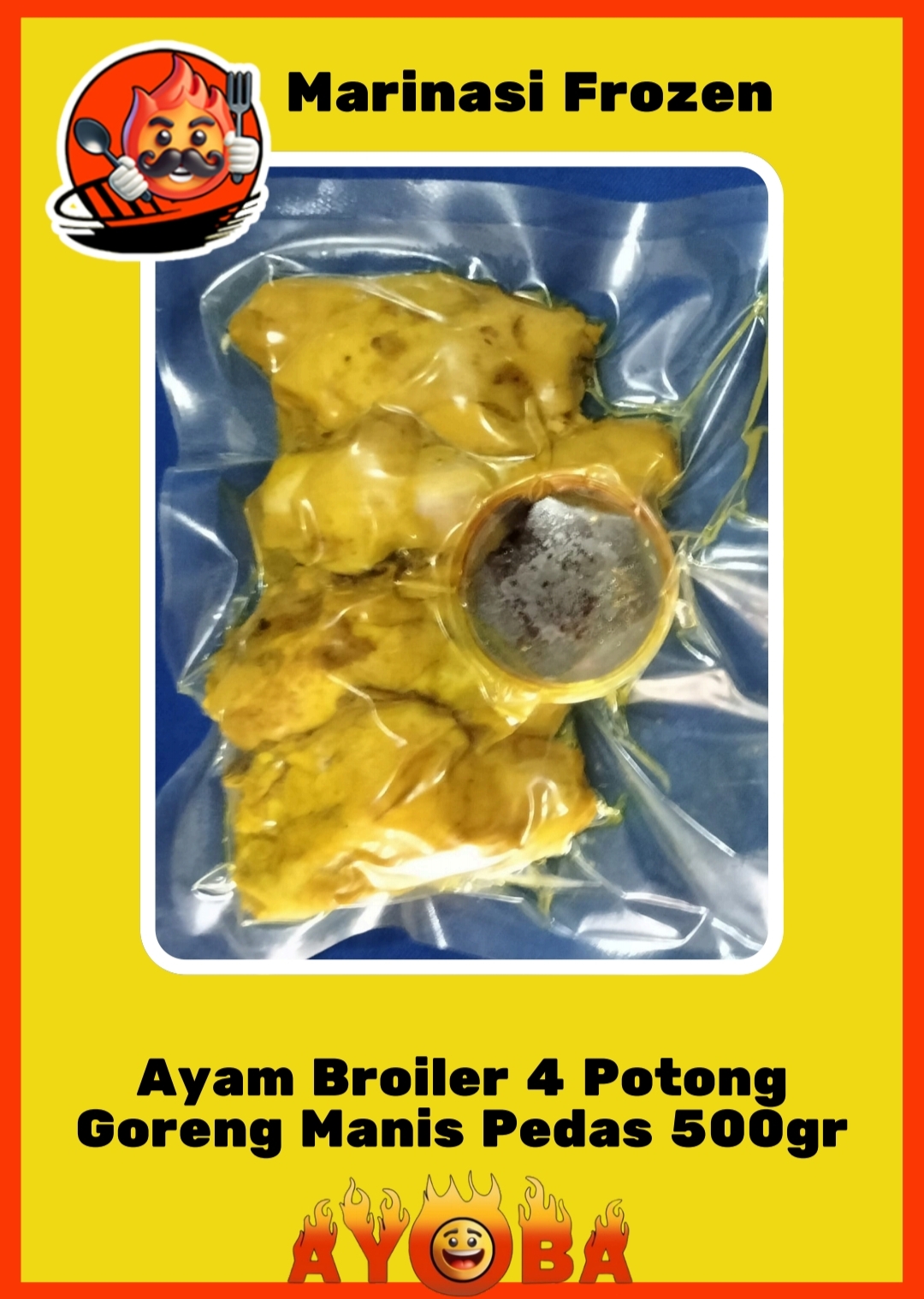 Ayam broiler Bakar/goreng Ayoba,