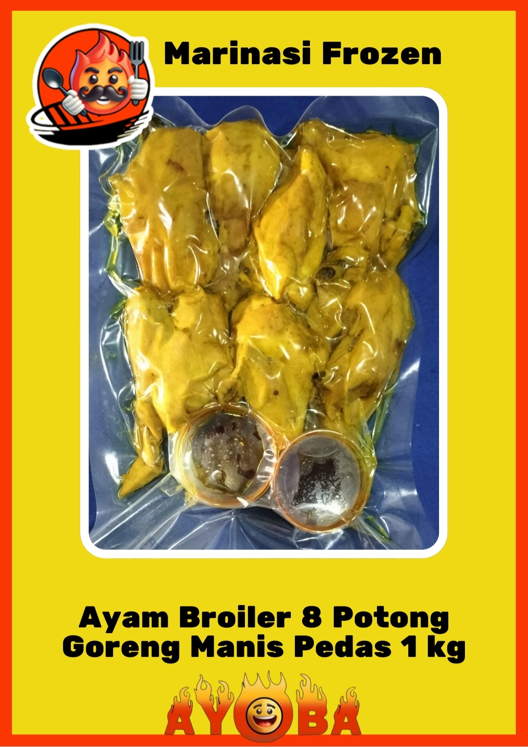 Ayam broiler Bakar/goreng ayoba