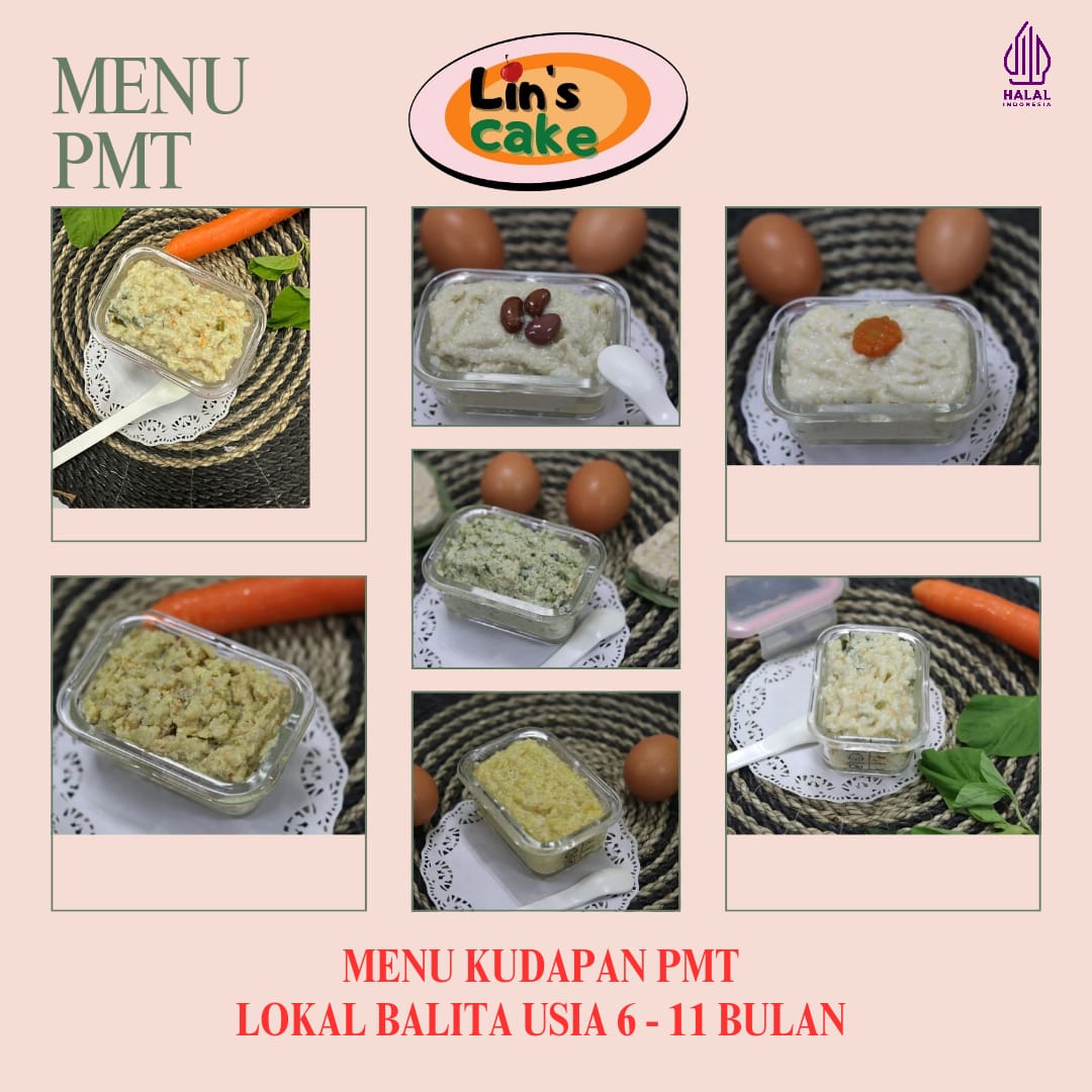 Menu Kudapan PMT Lokal Balita Usia 6-11 Bulan | Lin's Cake