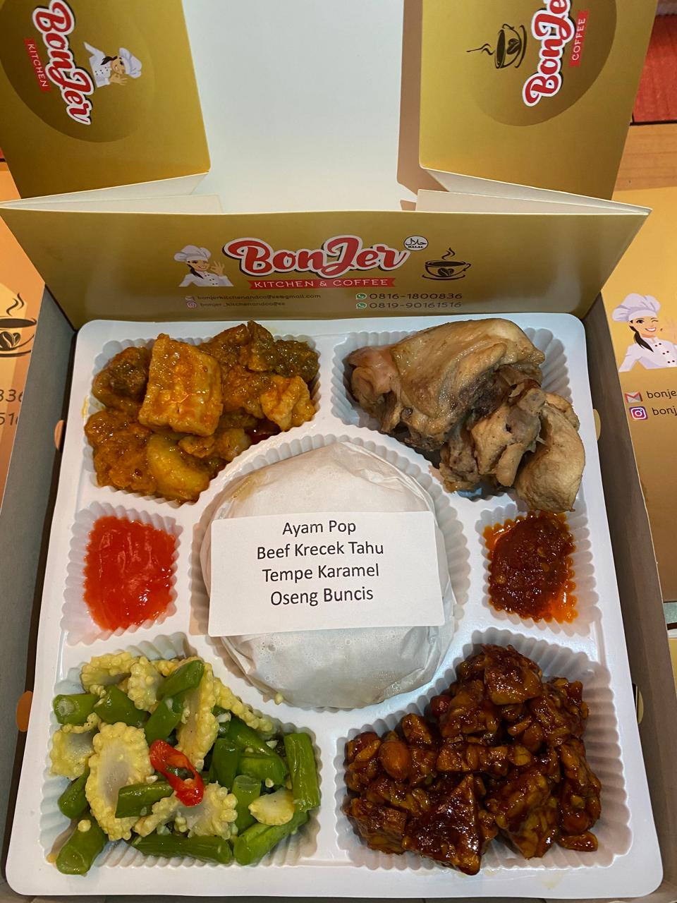 Nasi Box Ayam Pop