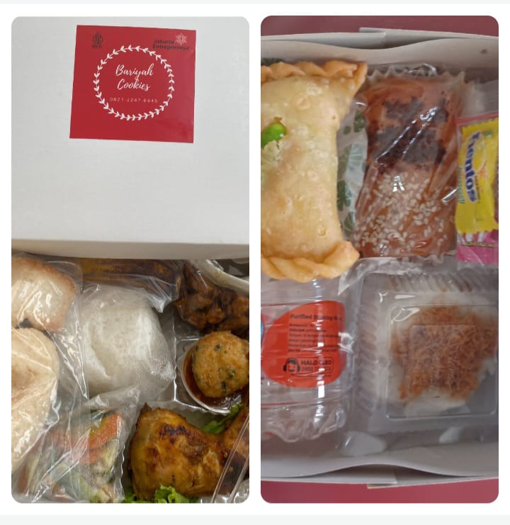 PAKET 22 Nasibok &amp; Snackbox (isi 60)