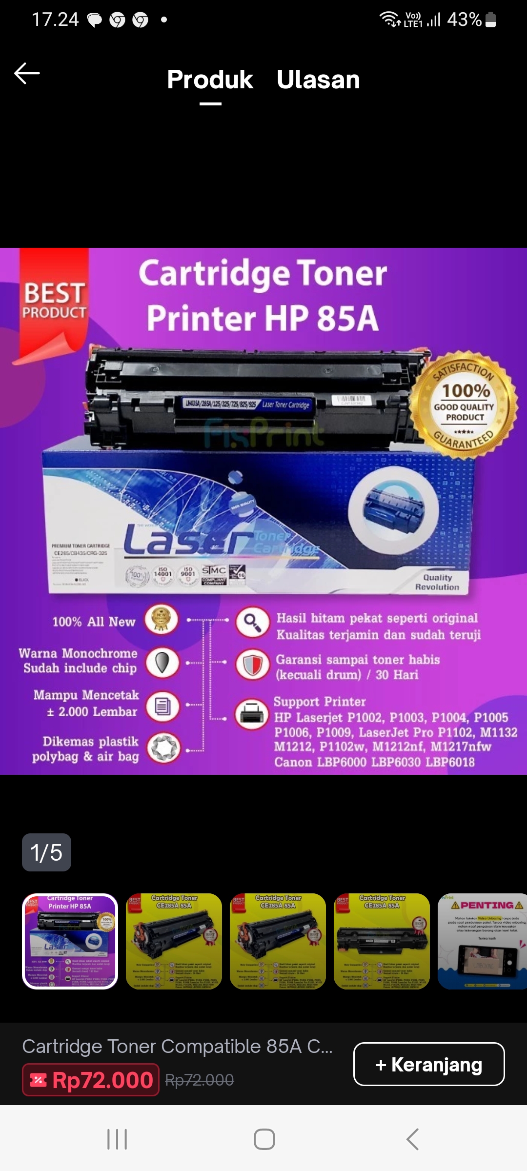 Toner 85