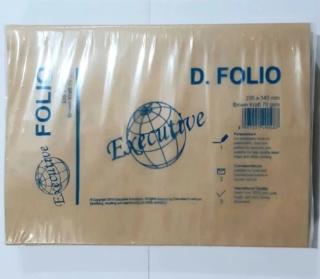 Amplop coklat folio