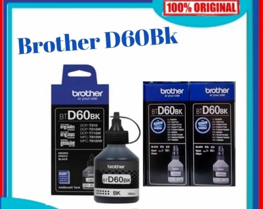 Tinta brother bt D60bk