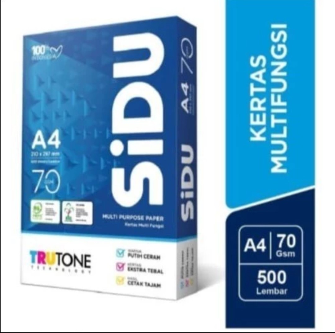 Kertas Hvs A4 70 Gram SIDU