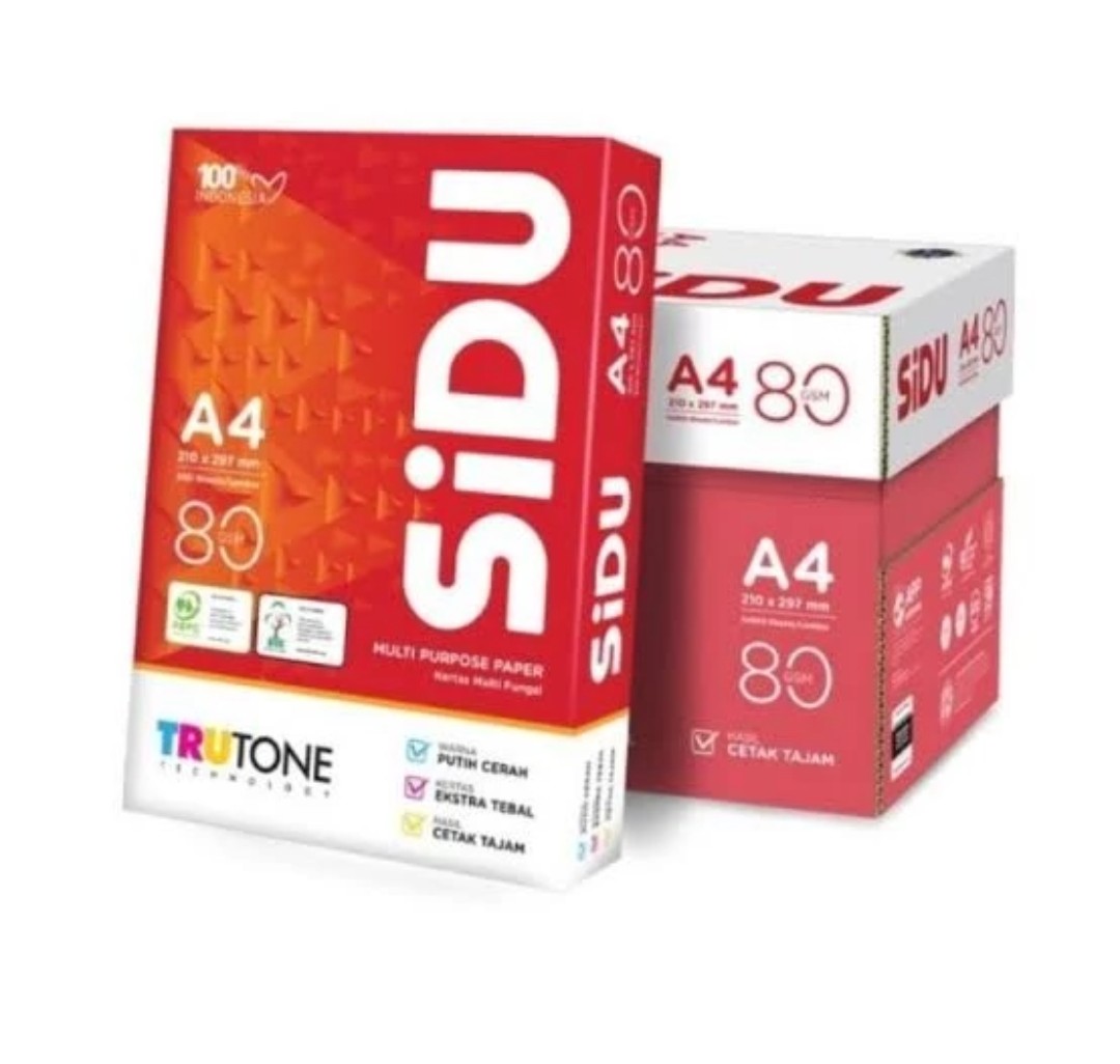 Kertas Hvs A4 80 Gram SIDU