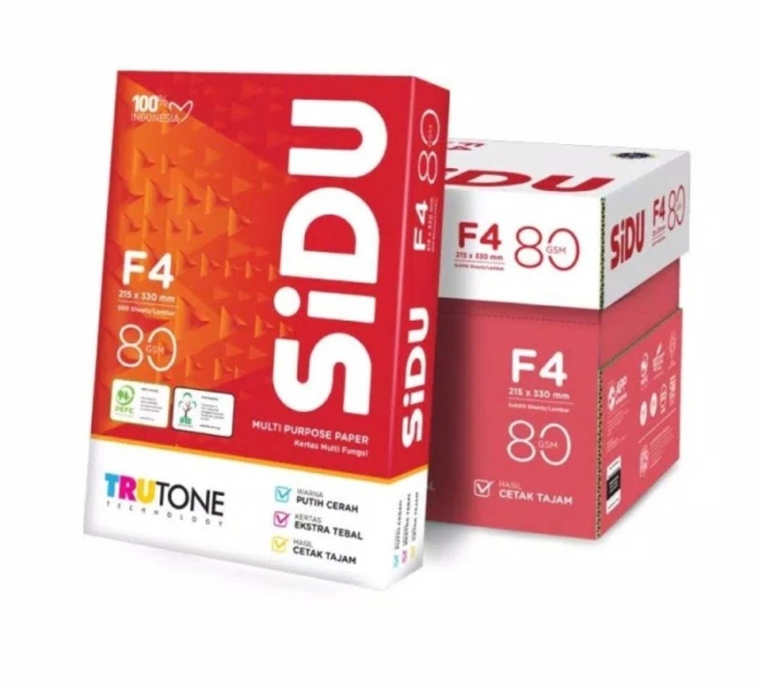 Kertas Hvs F4 80 Gram SIDU