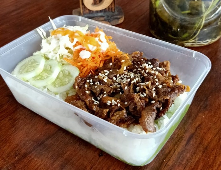 Nasi Box Beef Teriyaki