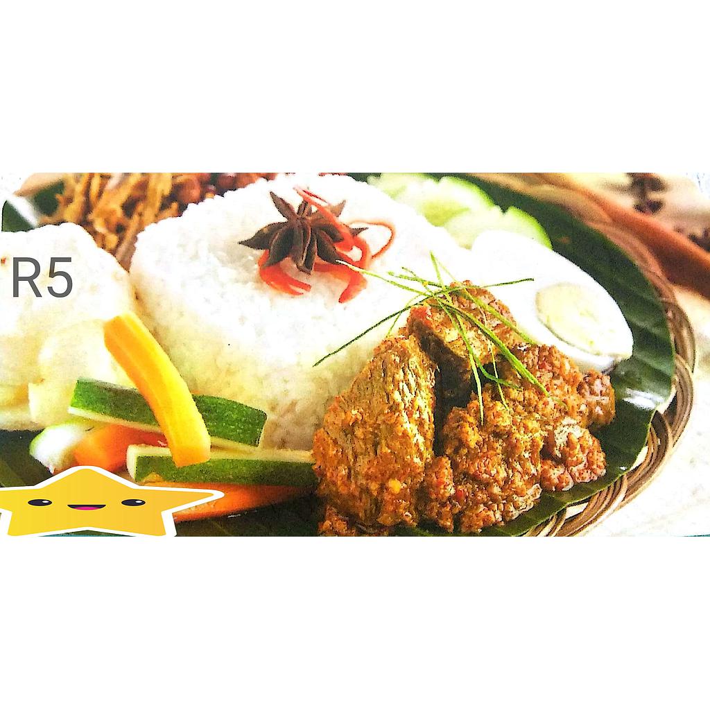 Nasi Lemak Daging rendang