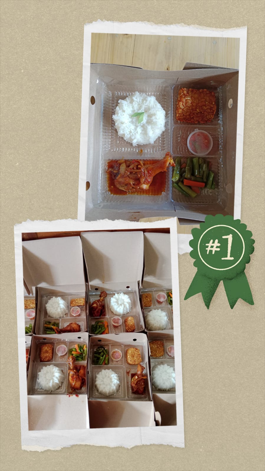 Paket nasi uduk ayam goreng