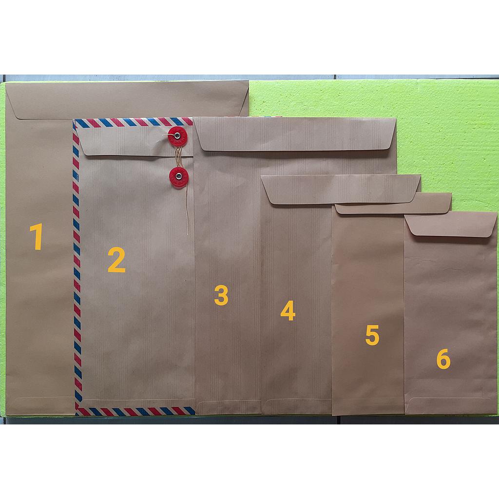 Amplop Coklat Tali 310 Air Mail (gambar 2)