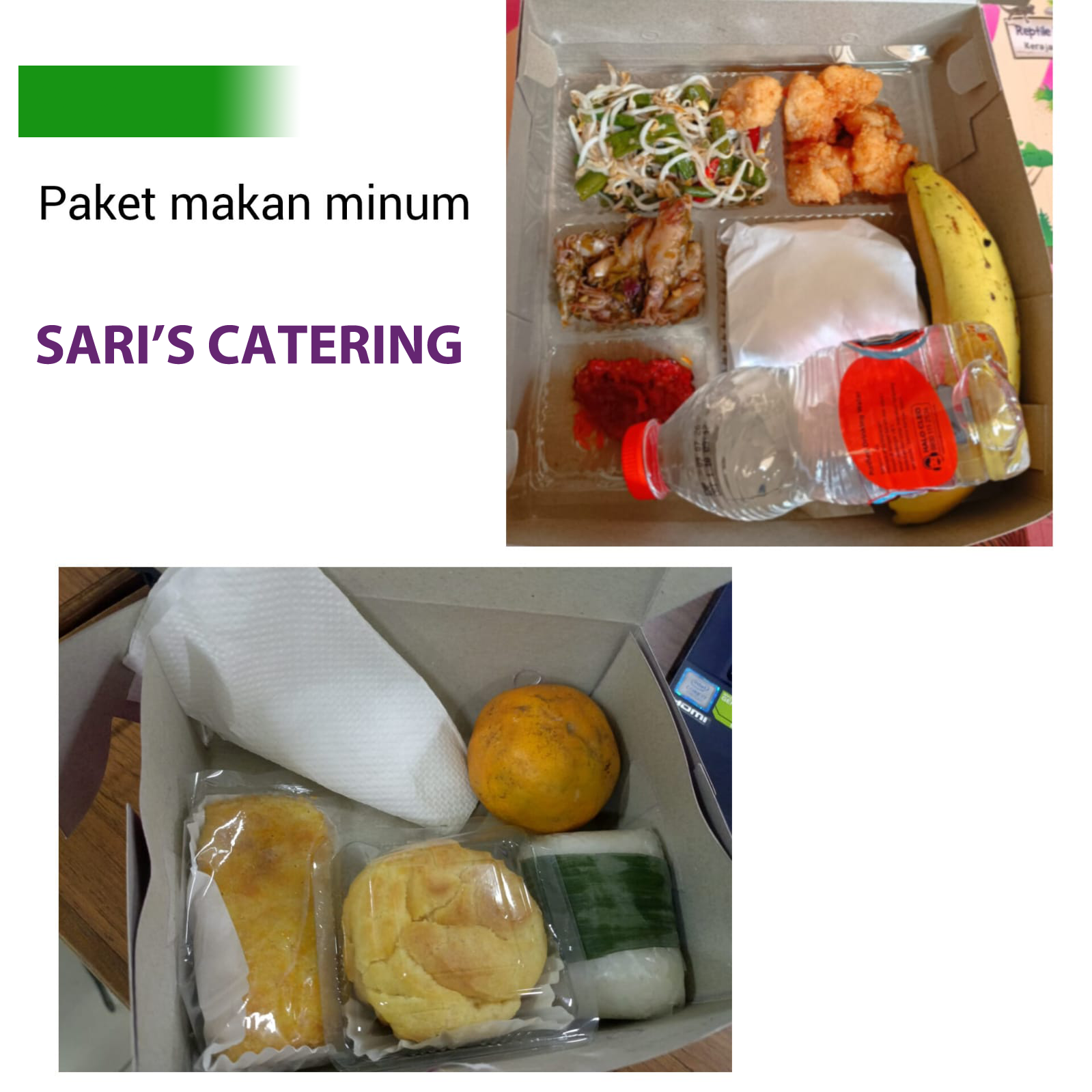 Paket Nasi Box dan Snack Box (Sari's Catering)