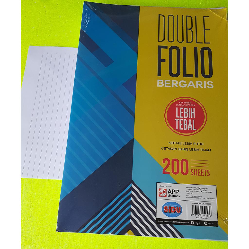 Kertas Double folio Bergaris Sinar Dunia