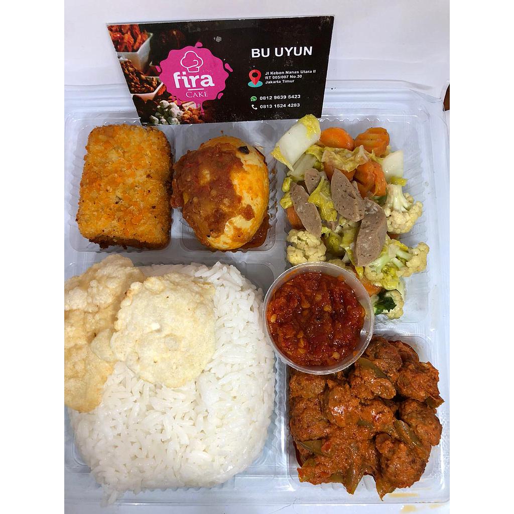 Nasi Box ( Telor &amp; Daging )