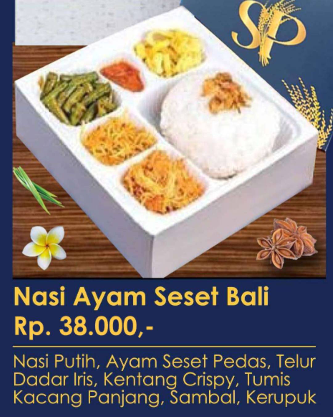 Nasi Ayam Seset Bali