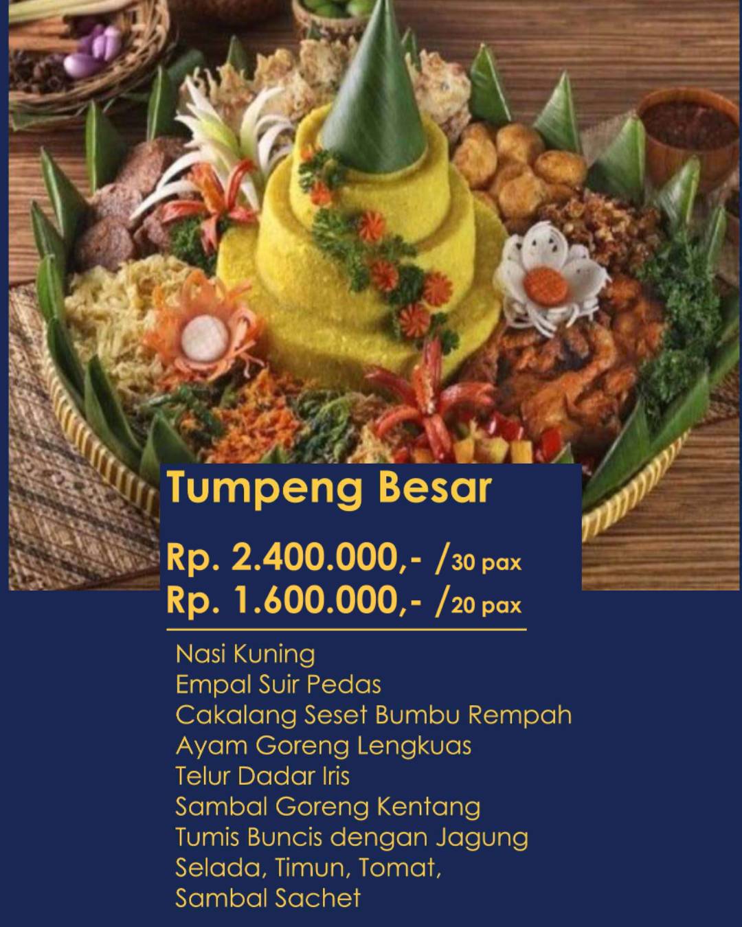 Tumpeng Besar 30 Pax