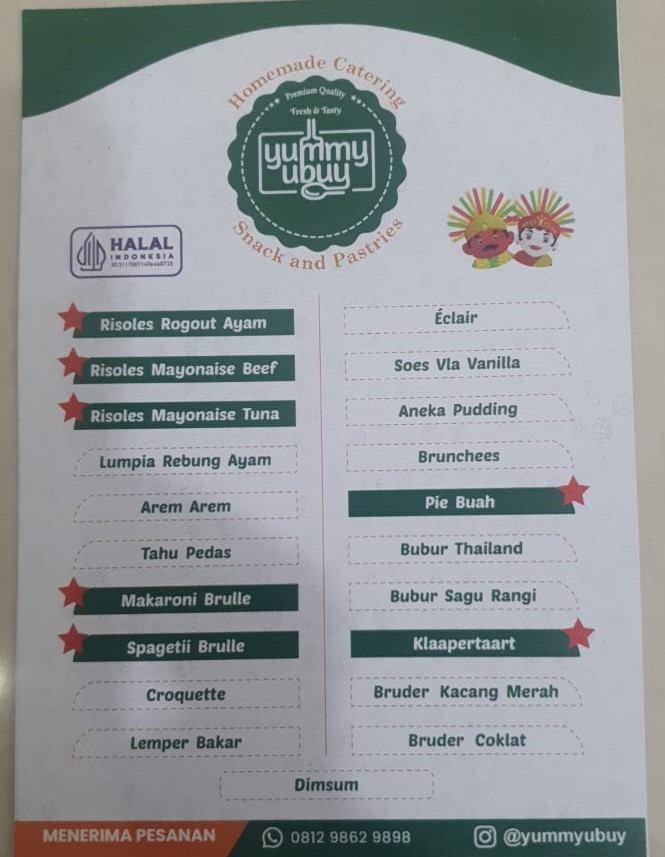 MENU VIP 1 YUMMY UBUY