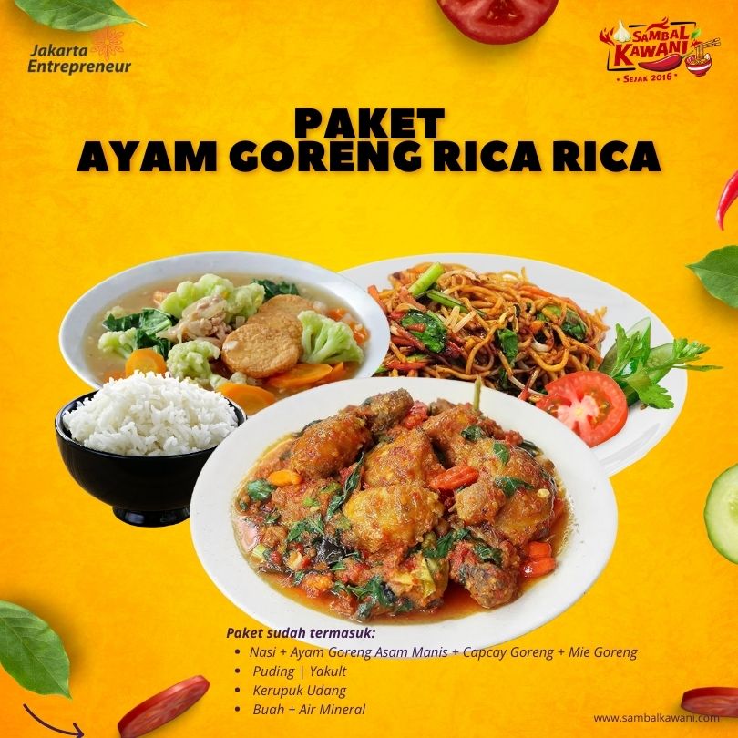 Paket Lengkap Ayam Goreng Rica Rica