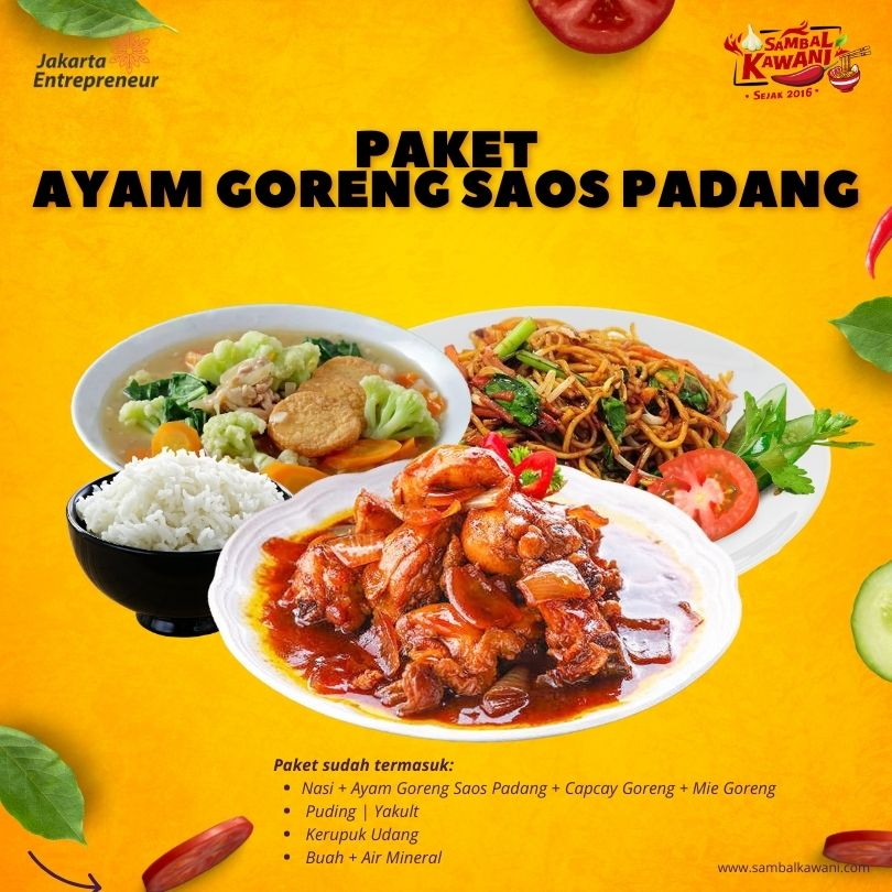 Paket Ayam Goreng Saos Padang