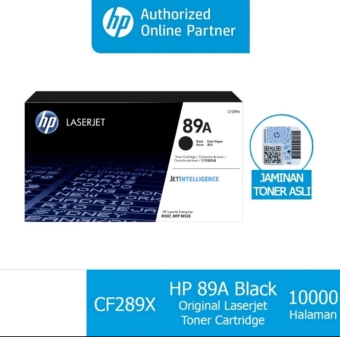 Toner printer hp cf289a black original