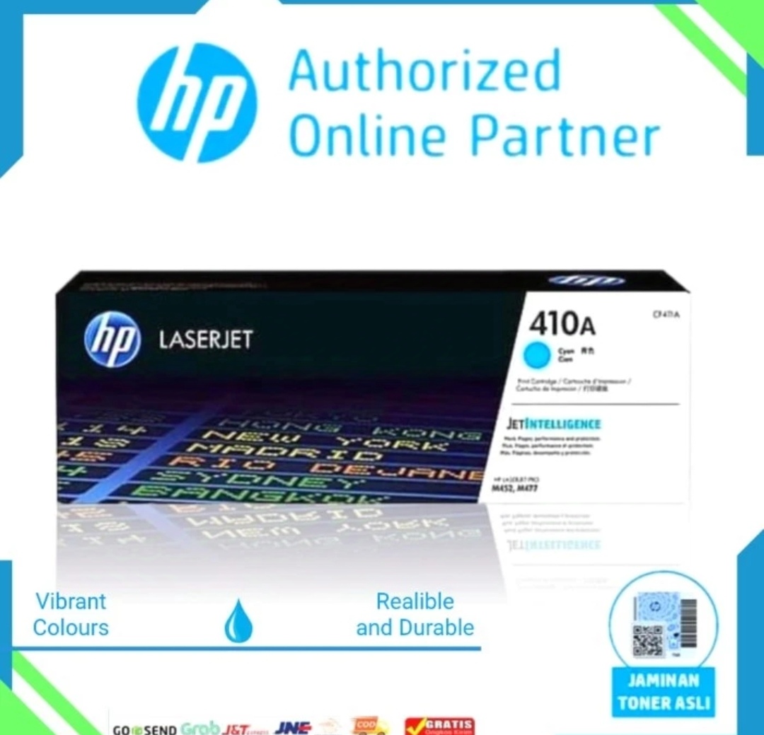Toner printer hp 410a cyan original